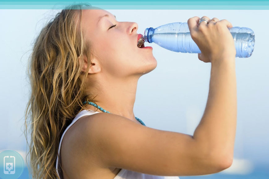 Hemorroidas inflamadas - Beba muita água